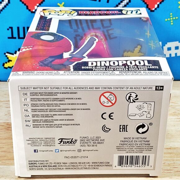 Funko PoP Deadpool Dinopool #777 Nerdy 30 Years Collectible + Protector NIB - Picture 7 of 10